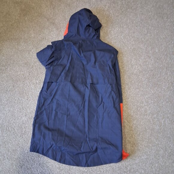 Nike Mens Navy & Orange Hooded Windbreaker Jacket Size S Lightweight New - Picture 5 of 8